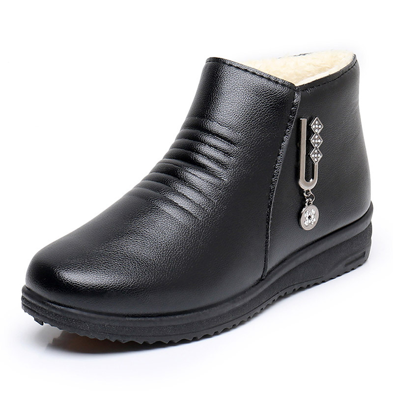 Winter Mom Shoes Elderly Cotton Shoes Soft Sole Warm foto 2