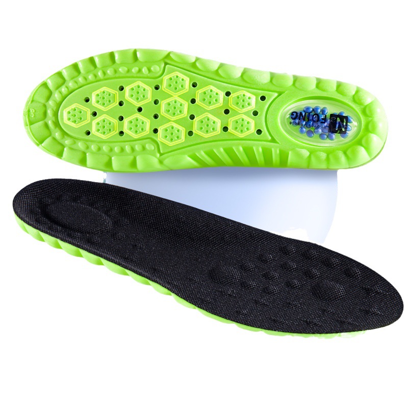 Pu Air Cushion Shock Absorption Thickened Massage Breathable Sweat Absorbing Argy Wormwood Insole foto 2