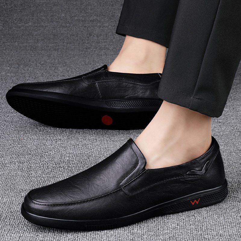Large-size Mens Leather Shoes Trendy British Style foto 2