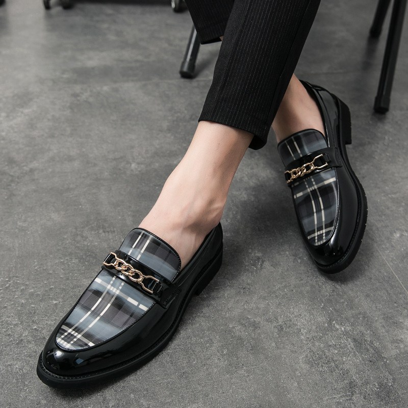 Pointed Casual Leather Shoes Men's Shoes foto 3