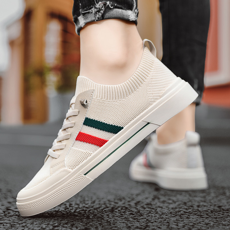 Breathable Thin Knitted Mesh Men's Casual Sneakers foto 5