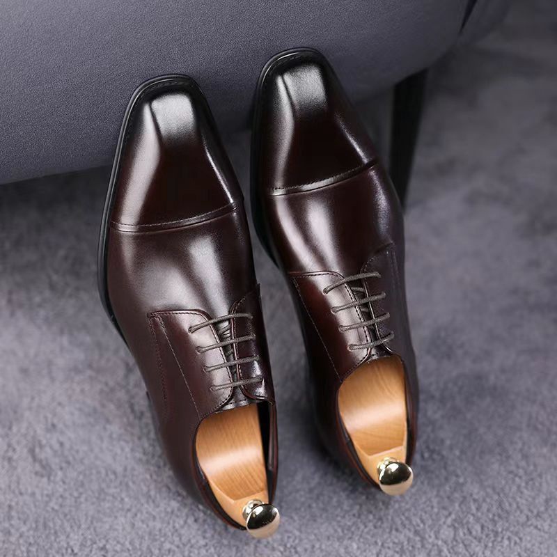 Classic Casual 3D Squaretoe Leather Shoes For Me foto 2