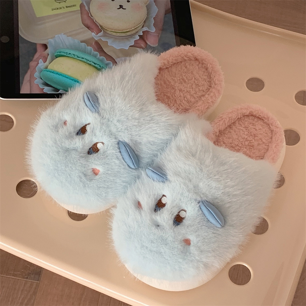 Cute Cartoon Cotton Slippers Female Student Winter foto 5