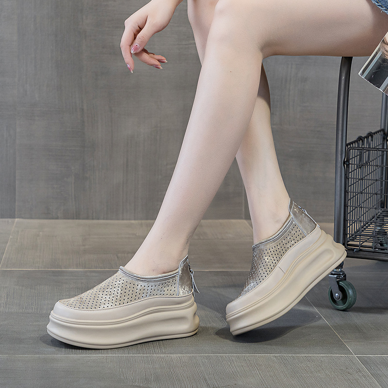Women's Platform Sneakers Spring And Summer All-match Hollow Out foto 5