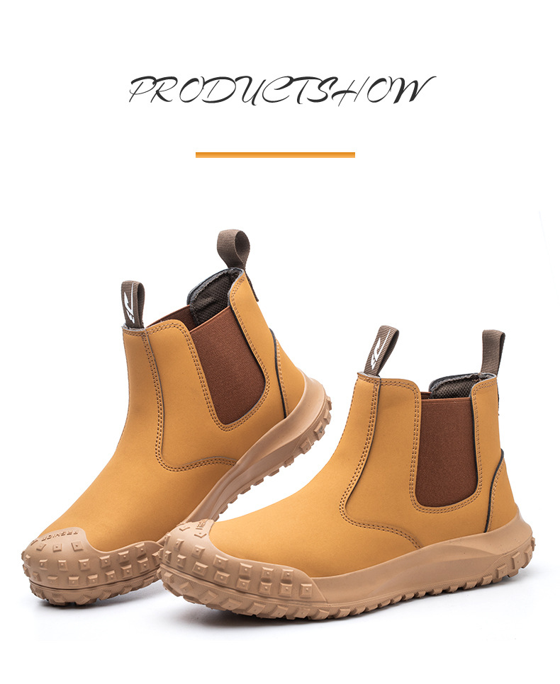 Plus Size Labor Protection Steel Toe Cap Anti-smashing And Anti-stab Safety Shoes foto 5