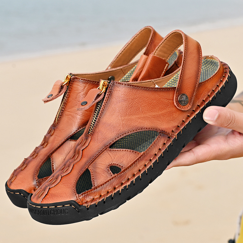 Men's Sandals Plus Size Outdoor Beach Handcraft foto 5