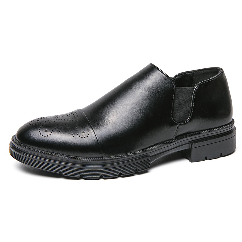 Men's Height Increasing Business Formal Wear Slip-on Lazy New Leather Shoes foto 3