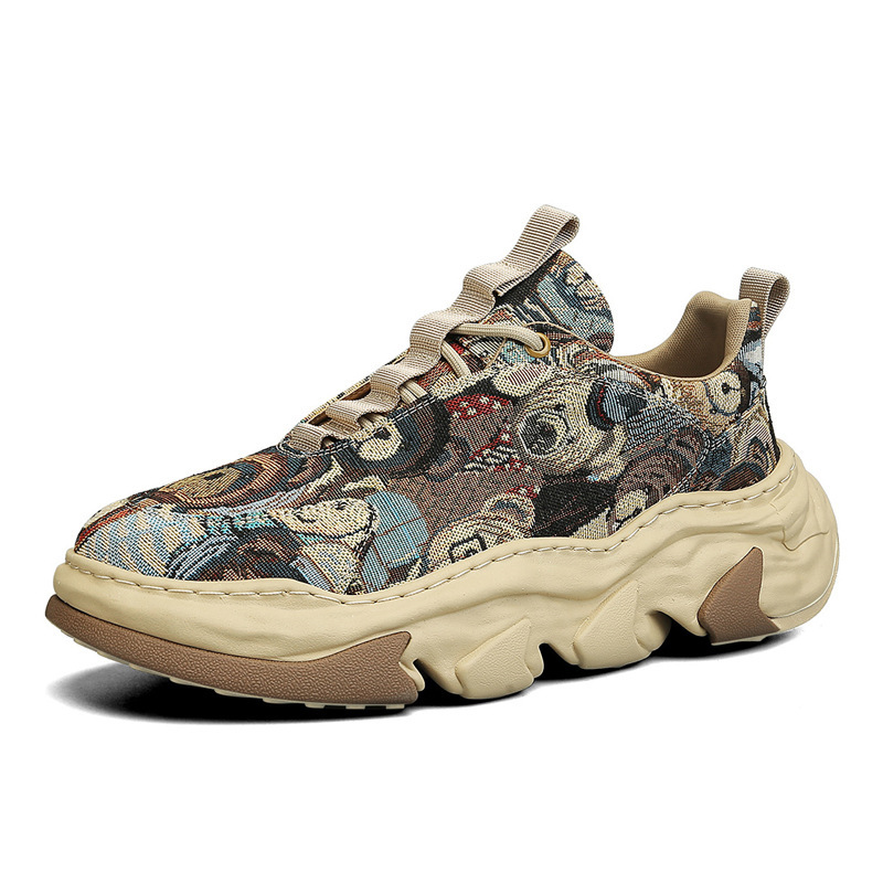 Canvas Breathable Platform Heightened Daddy Shoes foto 4