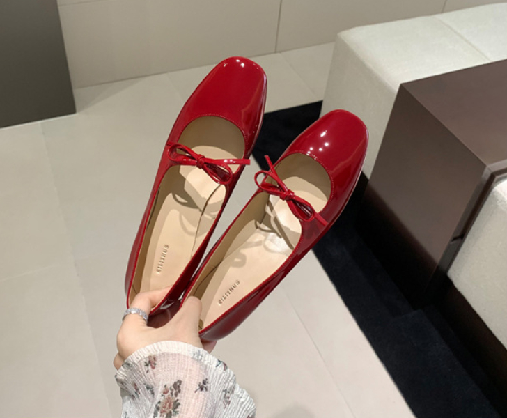 Women's Bow Shallow Mouth Mary Jane Shoes foto 2