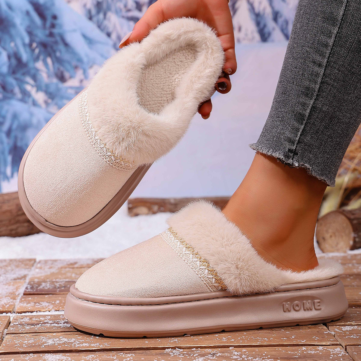 Versatile Cotton Shoes For Couples In Winter foto 2