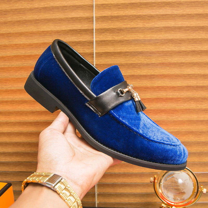 Loafers Solid Color Fringed Leather Shoes foto 4