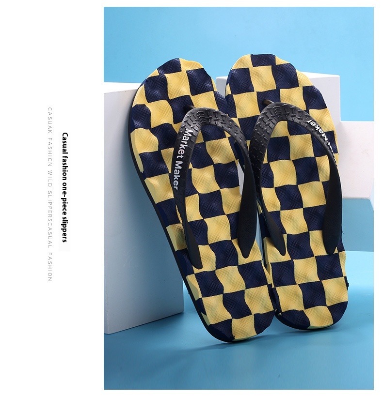 Summer Rubber Vietnamese Slippers Outdoor Fashionable Men's Fashionable Beach Shoes One Piece Dropshipping foto 4