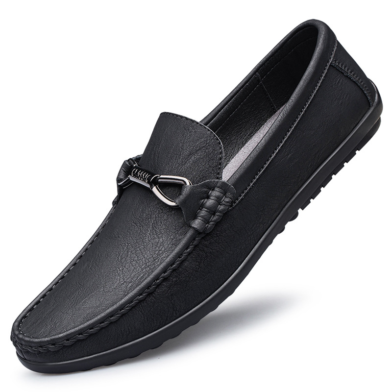 Men's Flat Leather Fashion Casual Shoes foto 2