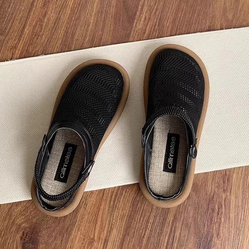 Soft Bottom Closed Toe Breathable Mesh Slip-on Hole Shoes foto 5