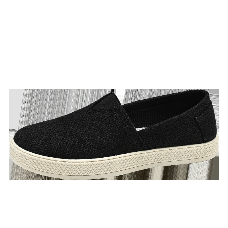 Linen Cloth Shoes Men's Breathable One Pedal Canvas foto 2