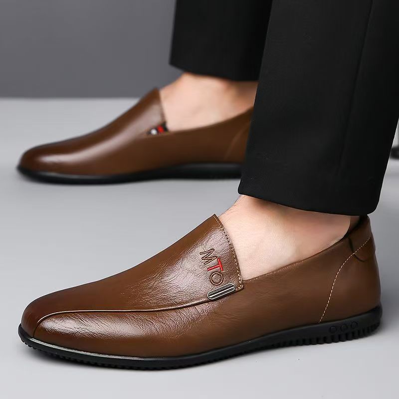Breathable Tods Casual Shoes Slip-on Leather Shoes For Men foto 5