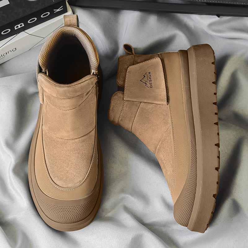 Fleece-lined Thick Casual All-Match Platform Non-slip Snow Boots Trendy Shoes foto 3