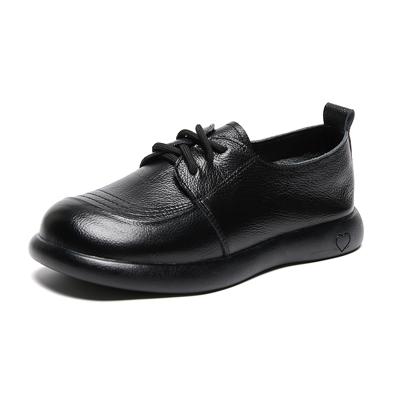 Spring And Autumn Round Toe Lace-up High Heel Pumps foto 2