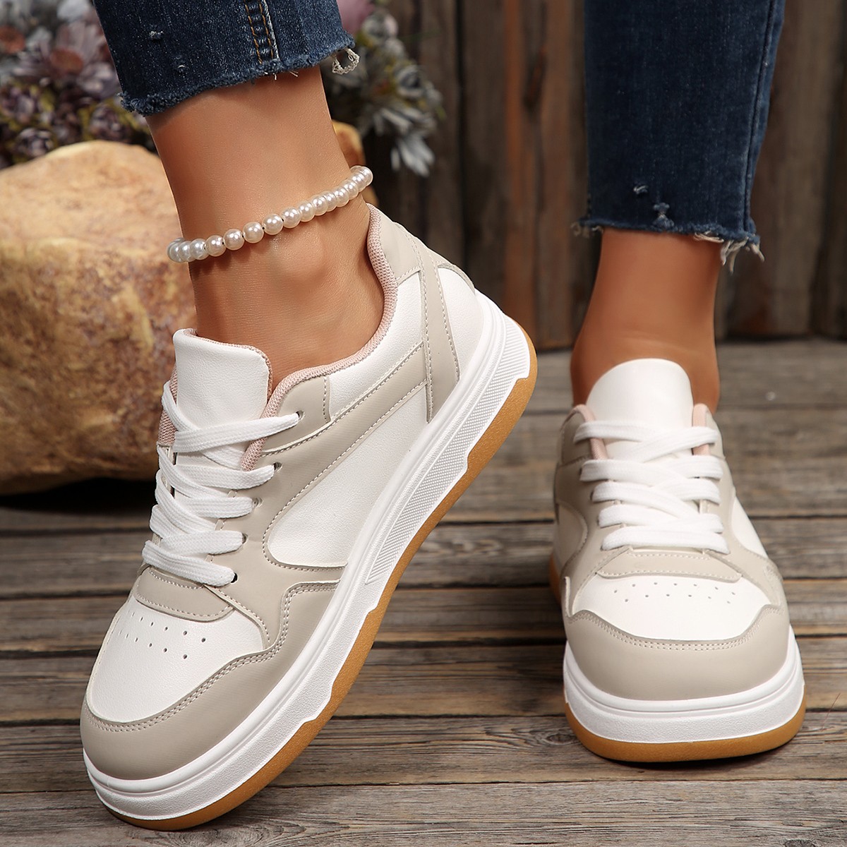 Women's Korean-style Thick-soled Casual Sneakers foto 2