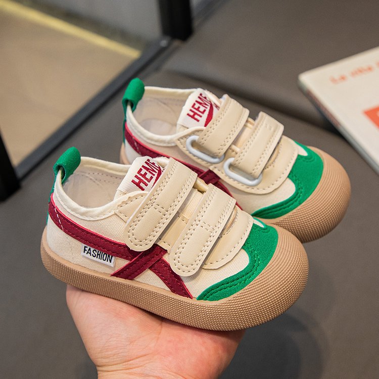Korean-style Kindergarten Indoor Springautumn Unisex Children's Canvas Shoes foto 2