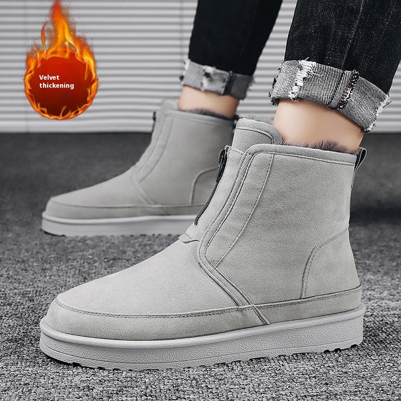 Fleece Lined Padded Warm Keeping Platform Cotton Shoes foto 2