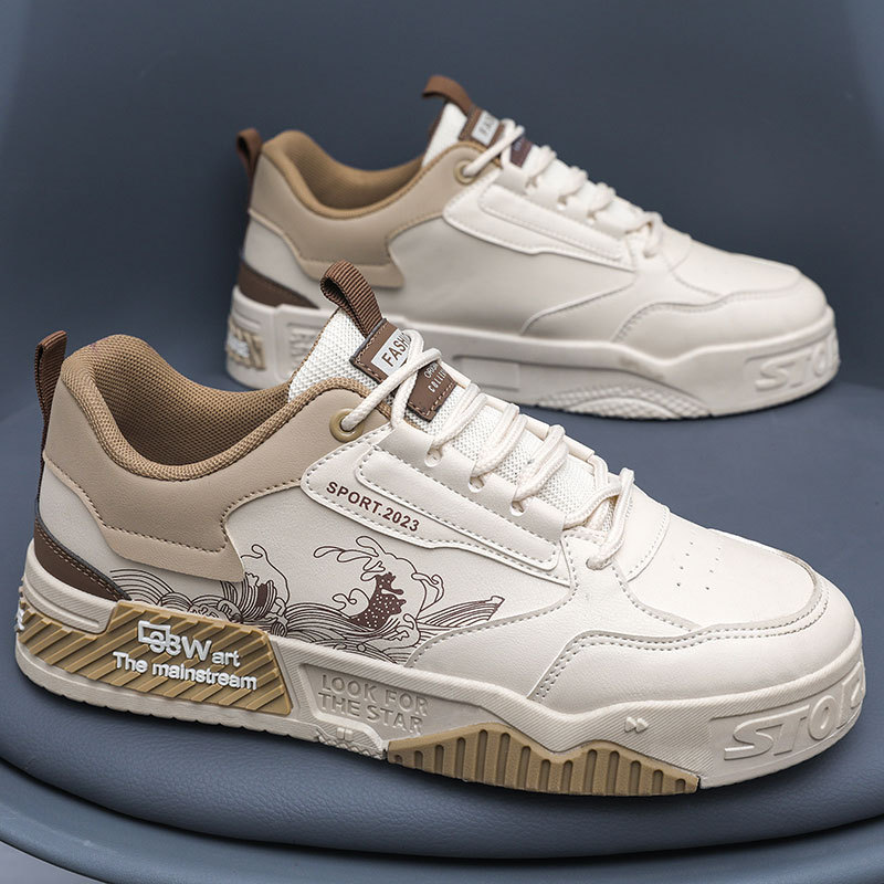 Multifunctional White Sneakers With A Hidden Heel For Effortless Height Enhancement foto 3