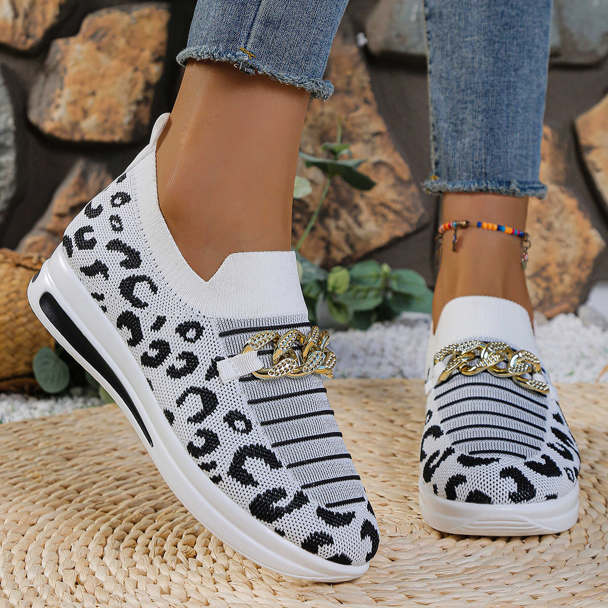 Flat Slip-on Loafers Large-size Casual Breathable Sneakers foto 3