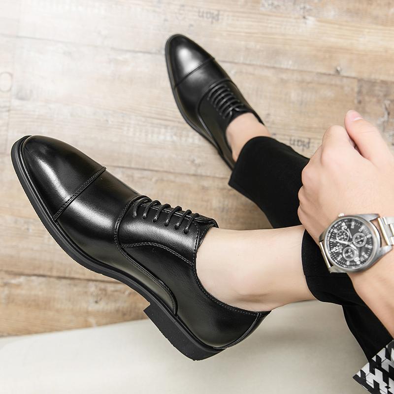 Plus Size Casual Leather Shoes Fashion Men's Business Shoes foto 3