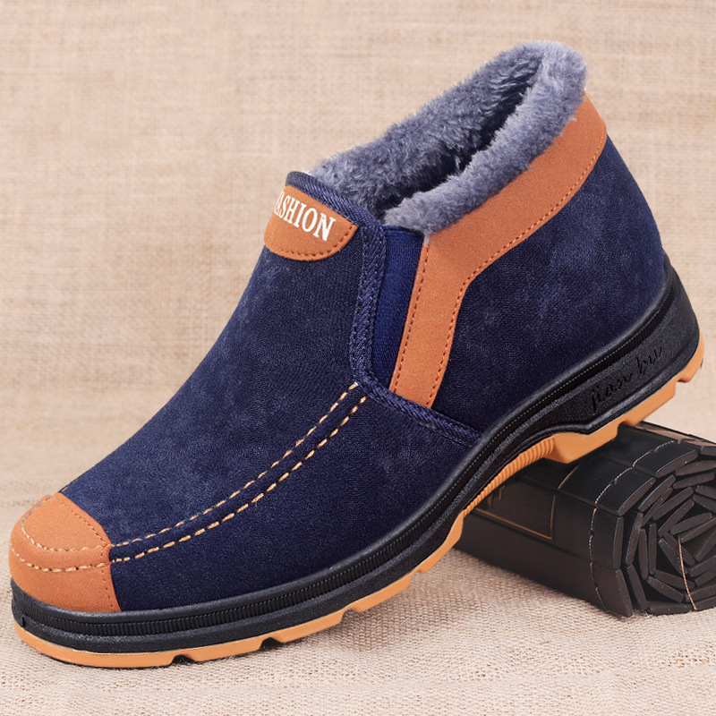 Men's Traditional Cotton Shoes Warm With Velvet foto 4