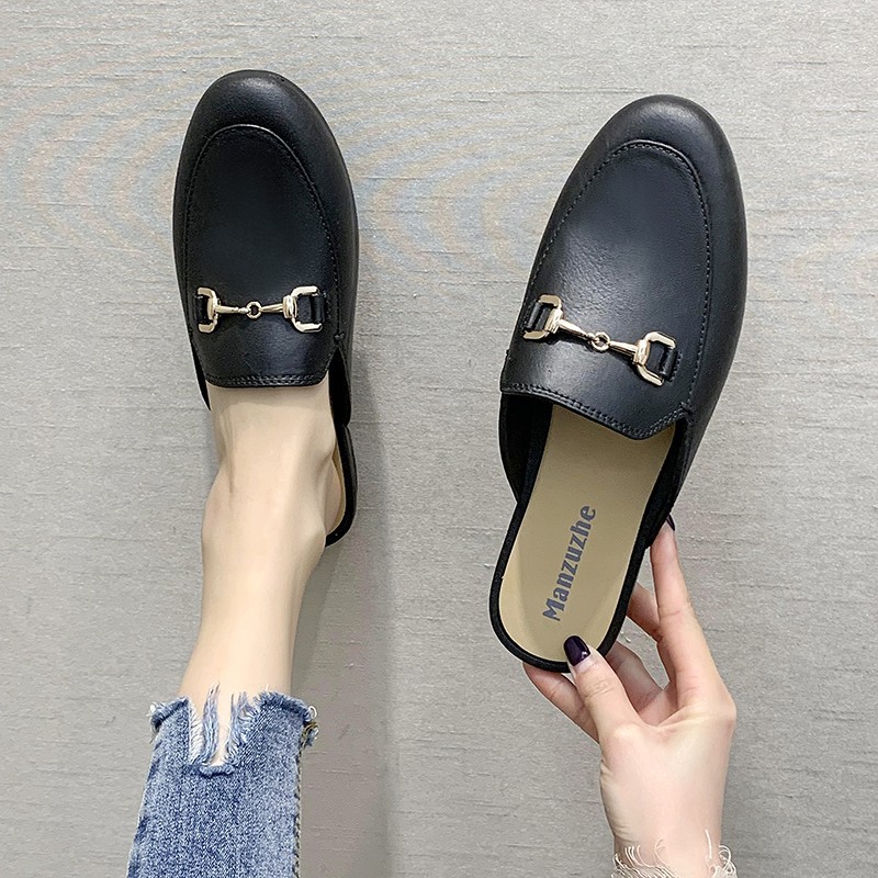 Closed Toe Half Slippers Women's Shoes Outer Wear foto 4