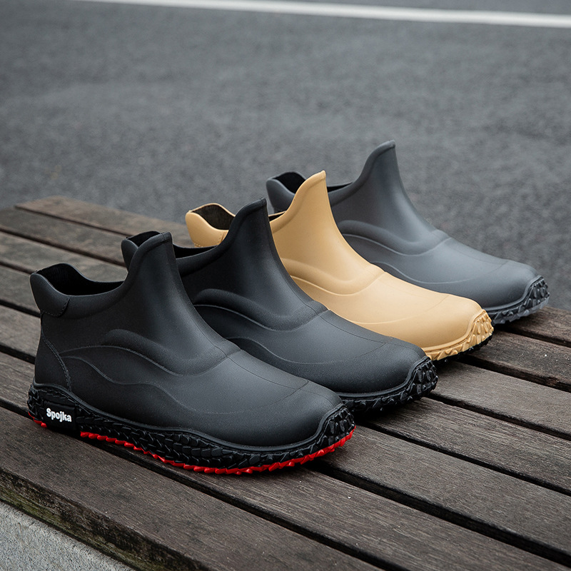 Fashion Korean Style Internet Celebrity Leisure Slip On Rubber Shoes foto 5