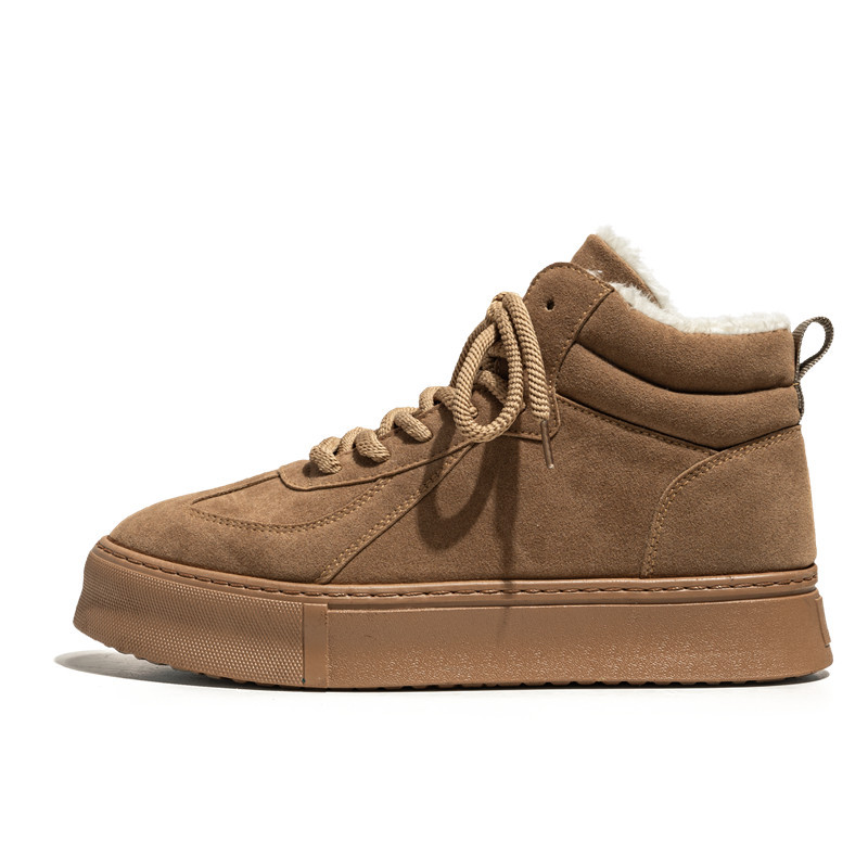 High-top Men's Shoes Winter Velvet Warm Cotton Shoes All-matching foto 5