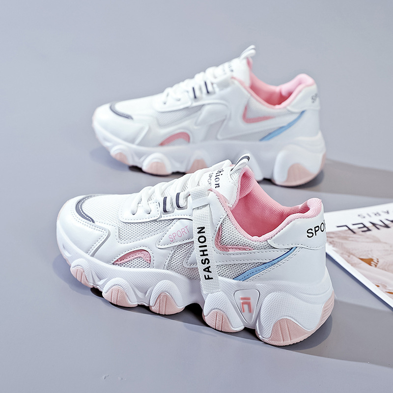 Breathable Sneakers With Thick Insoles For Women Students Running foto 3