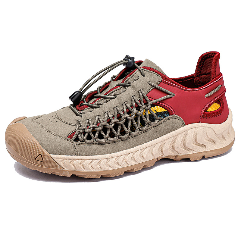 Hand-woven Sandals Men's Non-slip Wear-resistant Summer Outer Wear Breathable Closed Toe foto 2