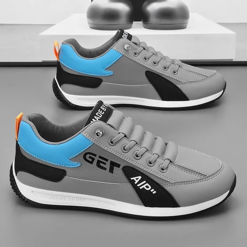 Men Sports Flat Shoes Comfortable Breathable Non-slip Wear-resistant Board Shoes foto 5