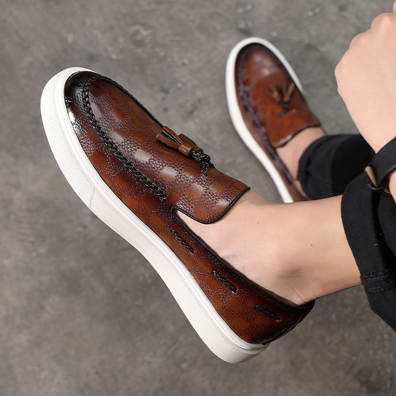Summer Breathable One Pedal Korean Style Versatile Slip-on Men's Casual Shoes foto 5