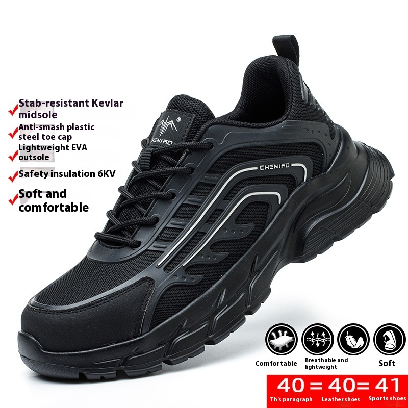 Steel Plate Lightweight Welder Safety Shoes foto 2