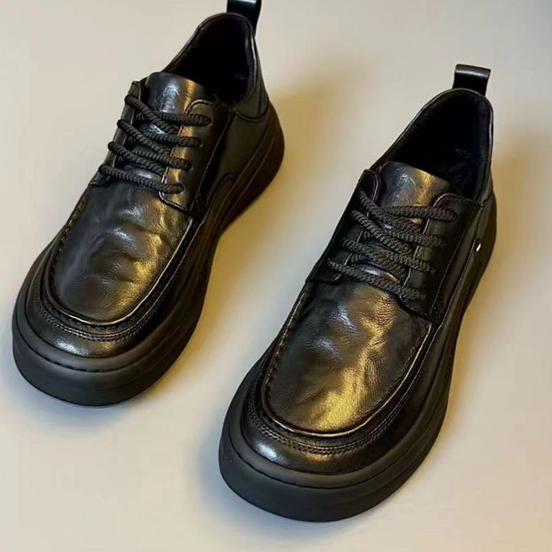 New Mens Lightweight Leather Shoes With Soft Soles foto 4