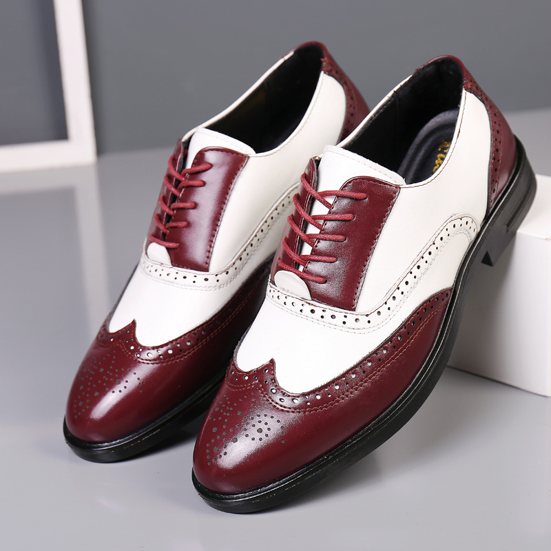 Business Formal Wear Casual Carved Men's Leather Shoes foto 2