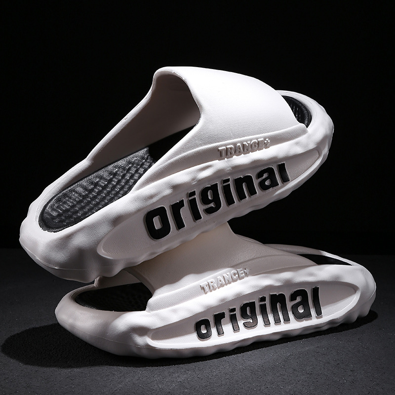 Men's Slippers Thick Bottom For Outdoors Trendy Non-slip Wear-resistant foto 4