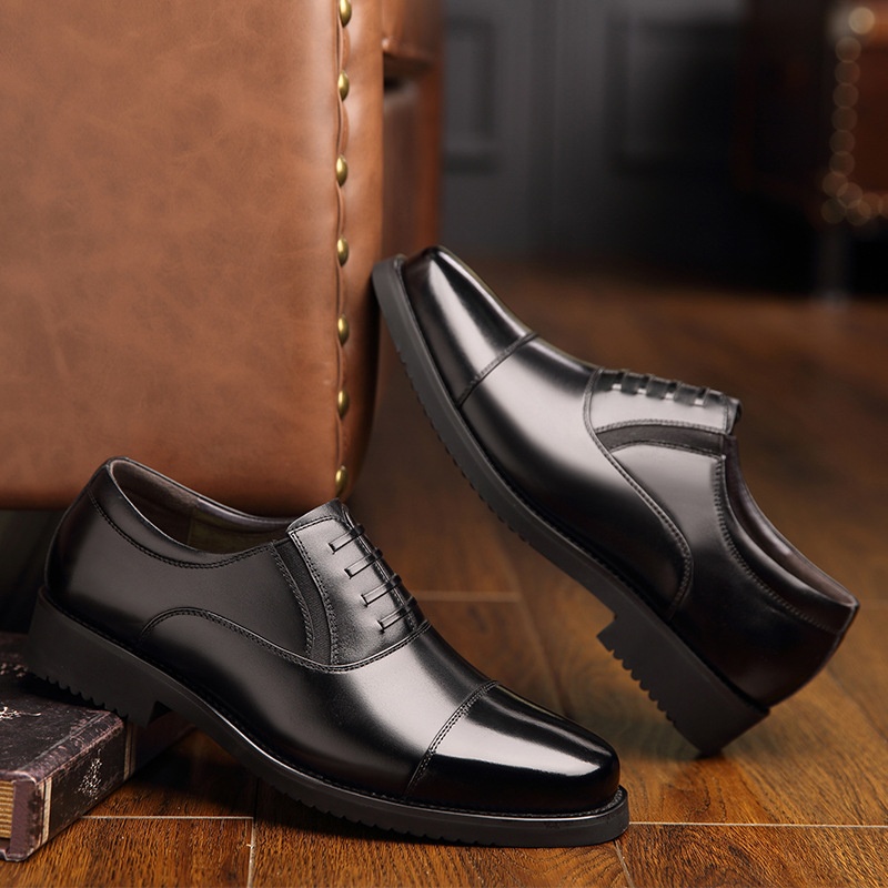 Business Formal Wear Three Section Leather Shoes foto 5
