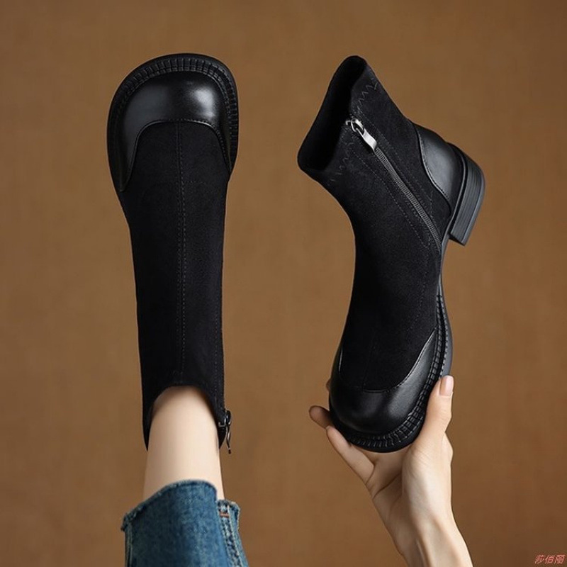 Korean-style Versatile Sock Boots Casual Stretchy Slim-fit foto 3