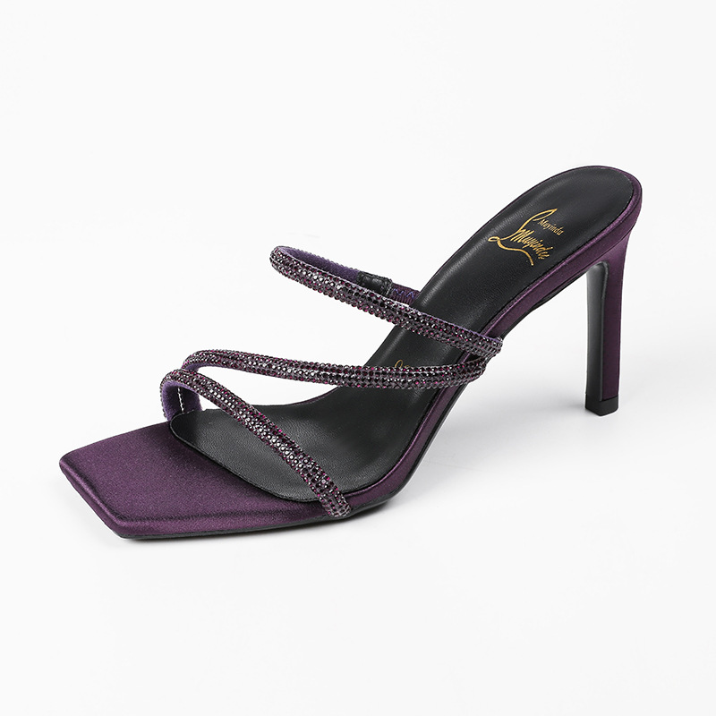 Women's Stiletto Heel Shallow Mouth Sandals foto 5