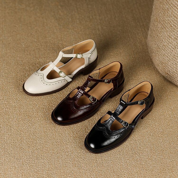 Retro Brogue Womens Shoes In British Style foto 5