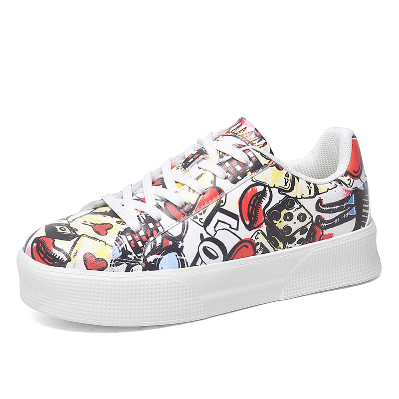 Couple Sneakers Printed Embroidered Cloth Low-top Soft Bottom foto 5