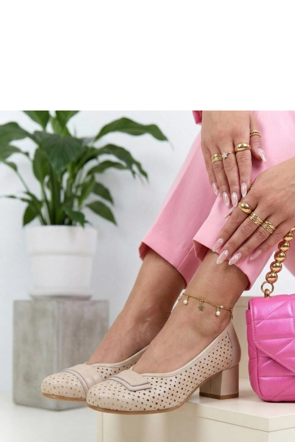 Pumps met dikke hak Solea foto 3