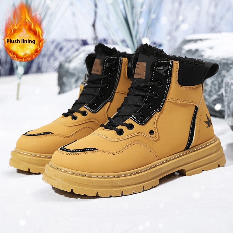 Men's Snow Boots Plus Size Fleece-lined Warm foto 4