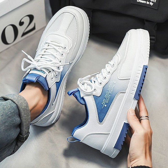 Breathable Mesh Panel Shoes Fashion Sports Men's Hight Increasing Shoes foto 3