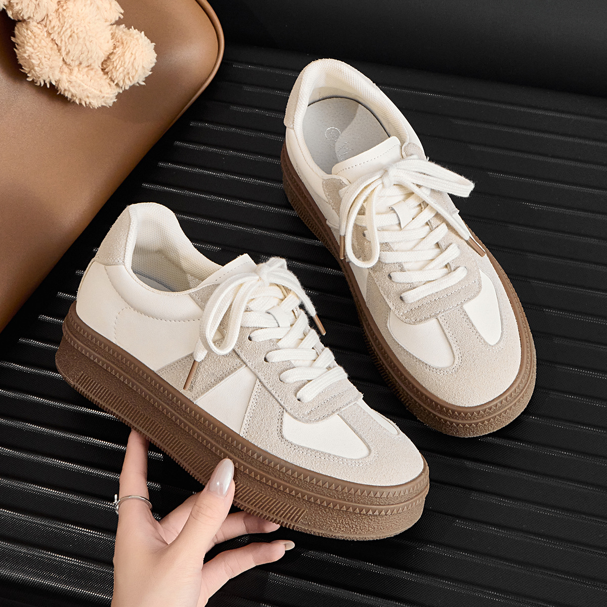 Retro Round Toe Sports Board Shoes Casual foto 5