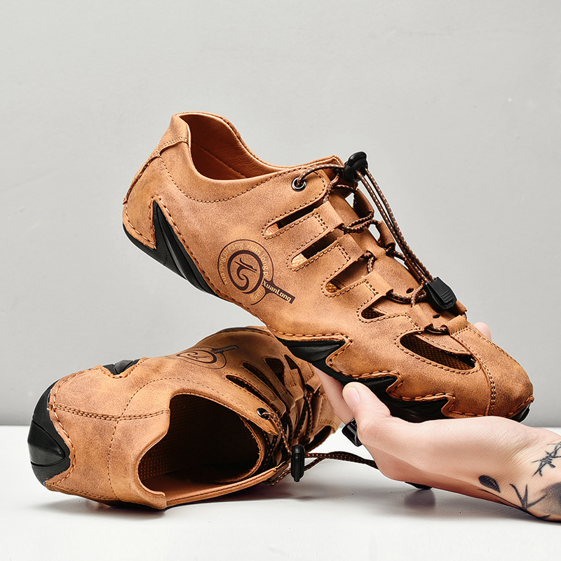 Plus Size Men's Casual Hollow Beach Sandals foto 5